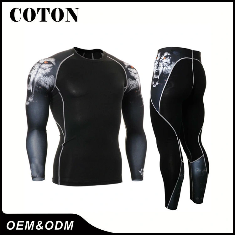 Custom Long Sleeve Surf Logo MMA Bjj Sublimated Rashguards for Men